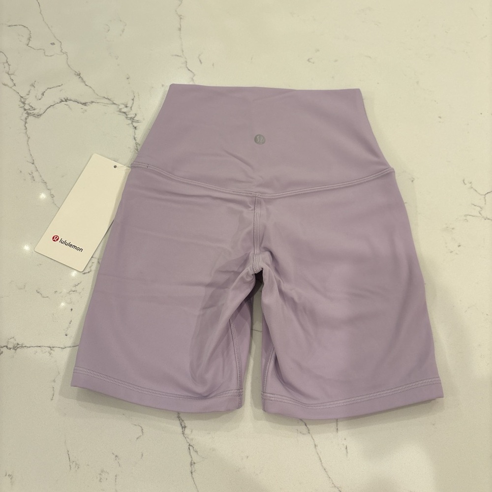 Lululemon align shorts size 2 purple lilac ether 6” inseam nwt